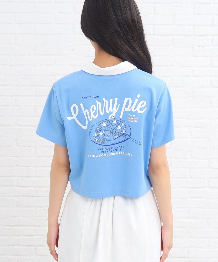 ピンク ラテ(PINK-latte)のY2K気分♪衿付きコンパクトTシャツ3
