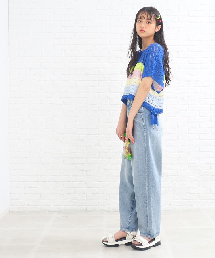 2点SET】透かしボーダーニット+タンクSET(トップス+インナーセット) PINK-latte(ピンク ラテ)| ワールド オンラインストア WORLD ONLINE STORE ピンクラテ タンクトップ トップス ボーダー