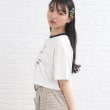 ピンク ラテ(PINK-latte)の【接触冷感機能付き】リンガー配色Tシャツ9