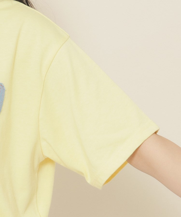 ピンク ラテ(PINK-latte)の【130cmあり】バルーンデニムロゴTシャツ21