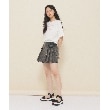 ピンク ラテ(PINK-latte)の【130cmあり】バルーンデニムロゴTシャツ5