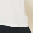 ピンク ラテ(PINK-latte)の【130cmあり】フロントロゴ袖リボンリンガーTシャツ19