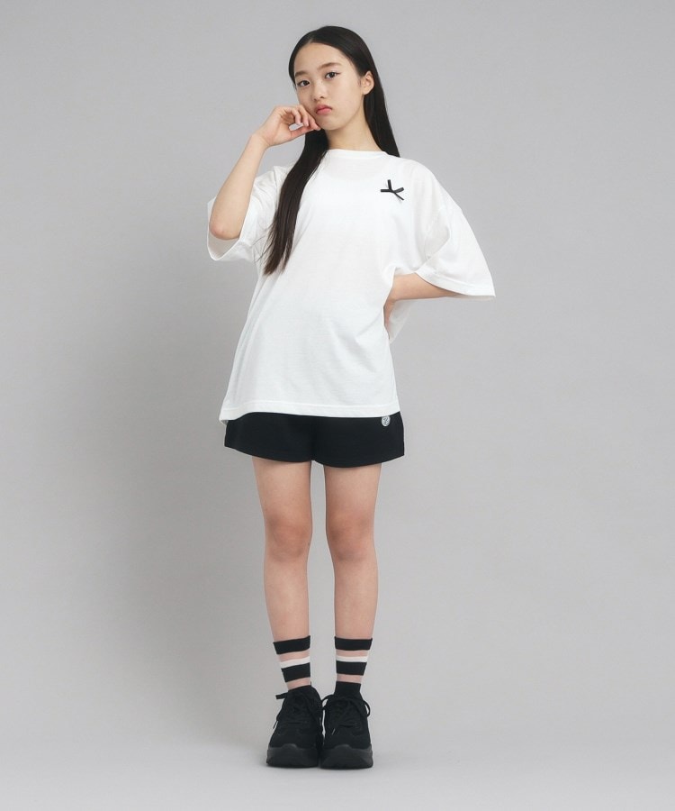 ピンク ラテ(PINK-latte)の【130cmあり】バックフォトプリントTシャツ3