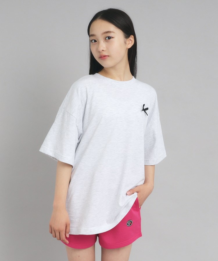 ピンク ラテ(PINK-latte)の【130cmあり】バックフォトプリントTシャツ5