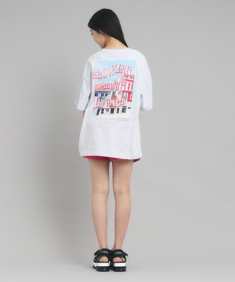 ピンク ラテ(PINK-latte)の【130cmあり】バックフォトプリントTシャツ7