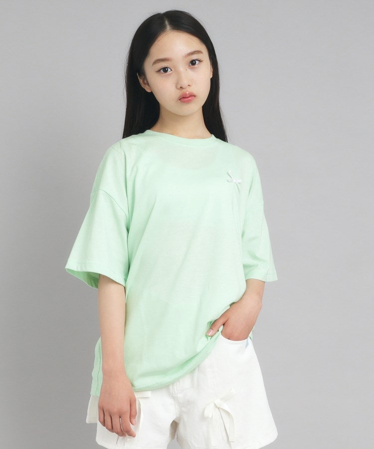 ピンク ラテ(PINK-latte)の【130cmあり】バックフォトプリントTシャツ13