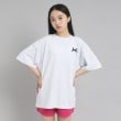 ピンク ラテ(PINK-latte)の【130cmあり】バックフォトプリントTシャツ グレー(012)