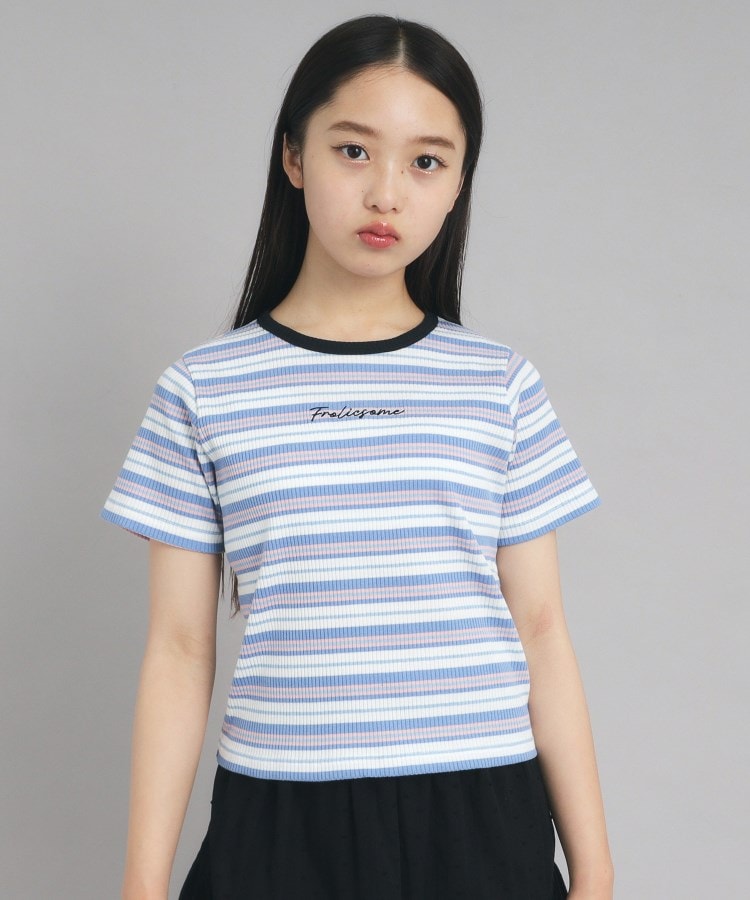 ピンク ラテ(PINK-latte)の【ニコプチ10月号掲載】コンパクトリブTシャツ17