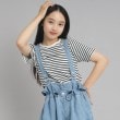 ピンク ラテ(PINK-latte)の【ニコプチ10月号掲載】コンパクトリブTシャツ ブラック(319)
