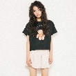 ピンク ラテ(PINK-latte)のラインストーン付きクマTシャツ20