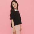 ピンク ラテ(PINK-latte)のポロ衿ハーフジップTシャツ6