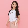 ピンク ラテ(PINK-latte)のサイドドロストクマプリントTシャツ2