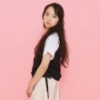 ピンク ラテ(PINK-latte)のサイドドロストクマプリントTシャツ6