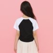 ピンク ラテ(PINK-latte)のサイドドロストクマプリントTシャツ11