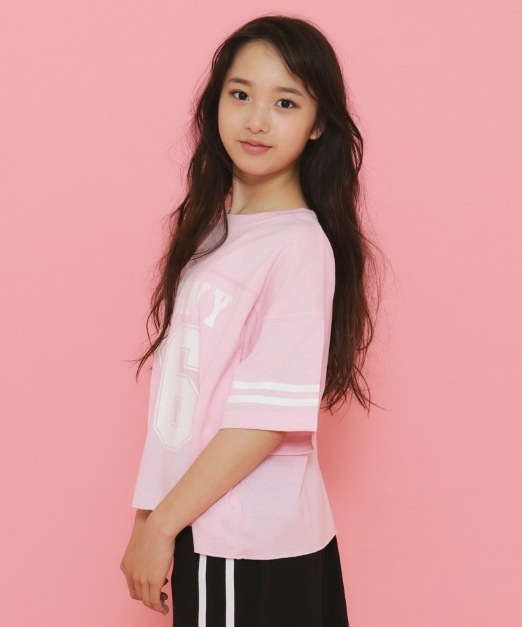 ピンク ラテ(PINK-latte)の【130cmあり】ナンバリング ゆるTシャツ10