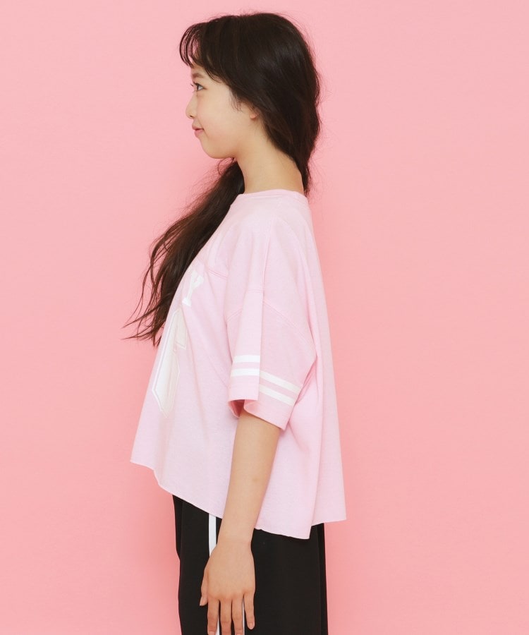 ピンク ラテ(PINK-latte)の【130cmあり】ナンバリング ゆるTシャツ14