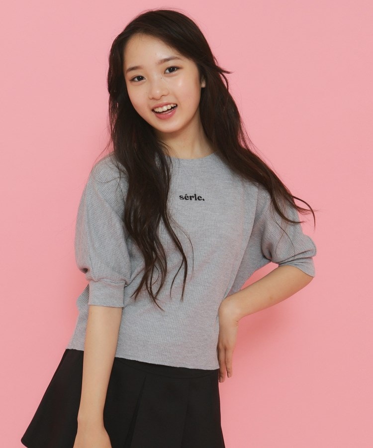 ピンク ラテ(PINK-latte)の【130cmあり】サーマルTシャツ9