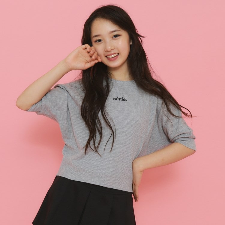 ピンク ラテ(PINK-latte)の【130cmあり】サーマルTシャツ Ｔシャツ