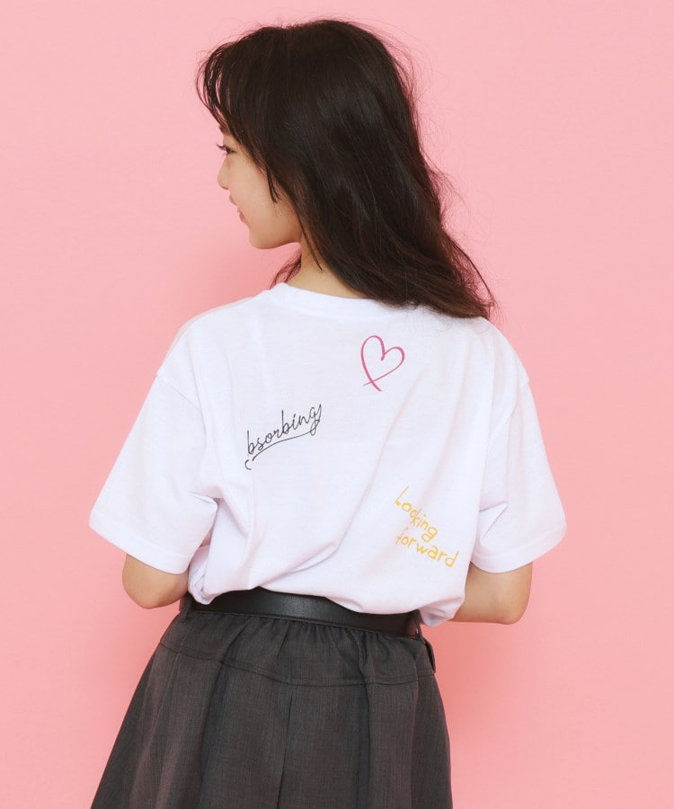 ピンク ラテ(PINK-latte)の【130cmあり】ミックスロゴゆるTシャツ2