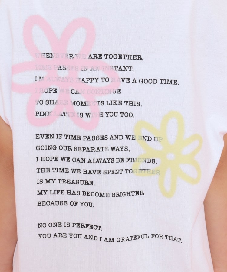 ピンク ラテ(PINK-latte)の【130cmあり】スプレープリントゆる Tシャツ19