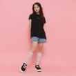ピンク ラテ(PINK-latte)の【130cmあり】スプレープリントゆる Tシャツ7