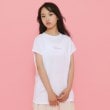 ピンク ラテ(PINK-latte)の【130cmあり】スプレープリントゆる Tシャツ9