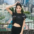 ピンク ラテ(PINK-latte)の【130cmあり】スプレープリントゆる Tシャツ20