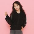 ピンク ラテ(PINK-latte)のナンバリングメッシュニットブルゾン ブラック(019)