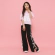 ピンク ラテ(PINK-latte)の【130cmあり】サイドラインリボントラックパンツ2