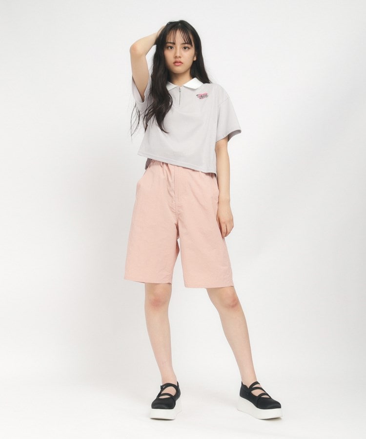 ピンク ラテ(PINK-latte)の【130cmあり】さらっと快適 ナイロンハーフパンツ6