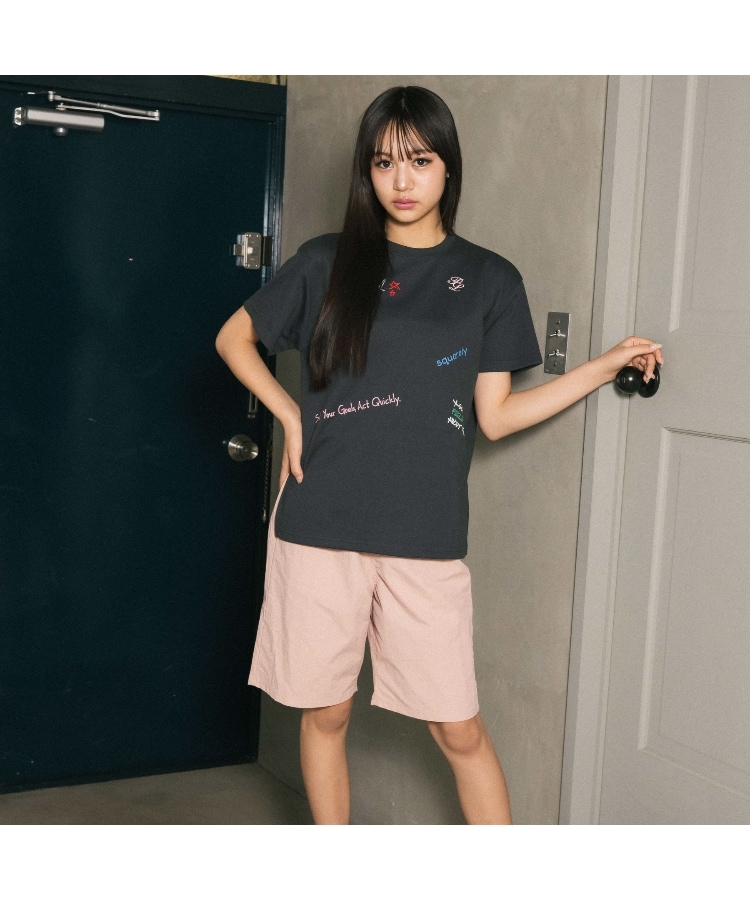 ピンク ラテ(PINK-latte)の【130cmあり】さらっと快適 ナイロンハーフパンツ20