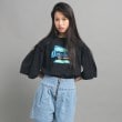 ピンク ラテ(PINK-latte)の【130cmあり】ミニフリル付きボリューム袖Tシャツ5