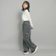 ピンク ラテ(PINK-latte)の【130cmあり／ウエストホック】サイドカットデニム13