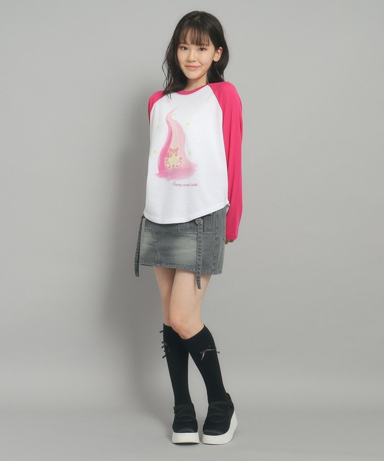 インナー付き】デニムカーゴスカート(デニムスカート) | PINK インナー付き】デニムカーゴスカート(デニムスカート) | PINK