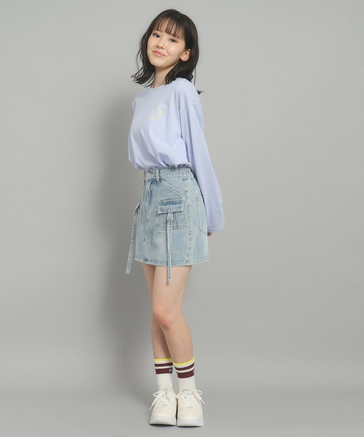 インナー付き】デニムカーゴスカート(デニムスカート) | PINK インナー付き】デニムカーゴスカート(デニムスカート) | PINK