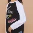 ピンク ラテ(PINK-latte)の【130cmあり】グラフィックロゴ ラグランTシャツ5