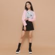 ピンク ラテ(PINK-latte)の【130cmあり】グラフィックロゴ ラグランTシャツ11