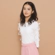ピンク ラテ(PINK-latte)の【130cmあり】リボン袖ショート丈プルオーバー7