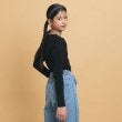 ピンク ラテ(PINK-latte)の【130cmあり】シンプルロゴ刺繍の優秀リブロンT12