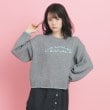 ピンク ラテ(PINK-latte)の冬まで待てない！主役級洗えるニット グレー(012)