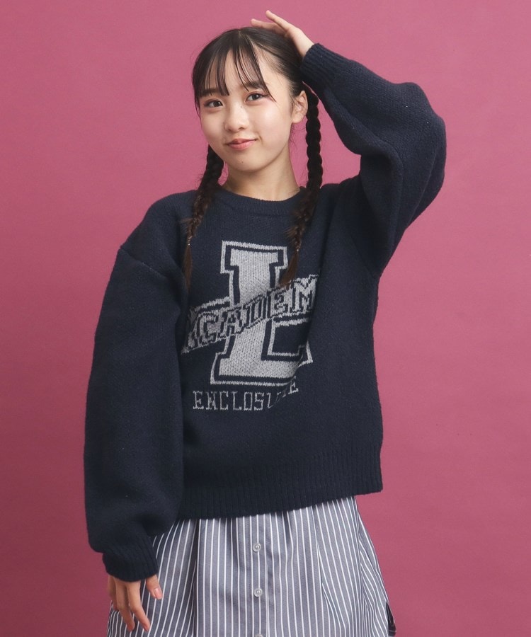 ピンク ラテ(PINK-latte)の冬に着たい！ジャカード編モヘヤ調アソートニット17