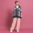 ピンク ラテ(PINK-latte)のモヘヤタッチニットカーディガン13