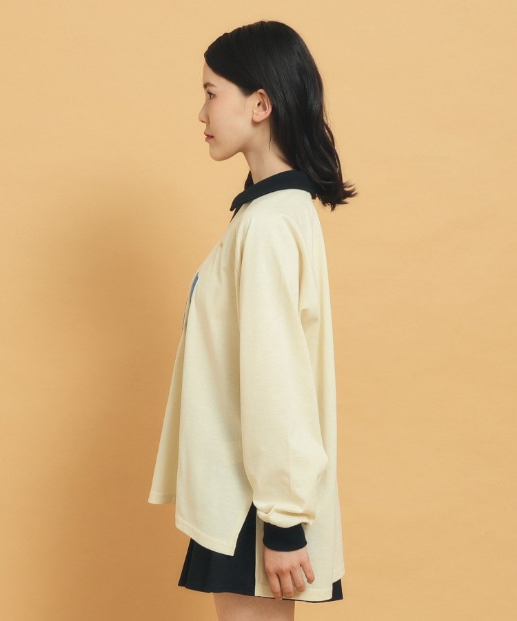 ピンク ラテ(PINK-latte)の衿付きユニフォームロングTシャツ2
