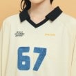 ピンク ラテ(PINK-latte)の衿付きユニフォームロングTシャツ4
