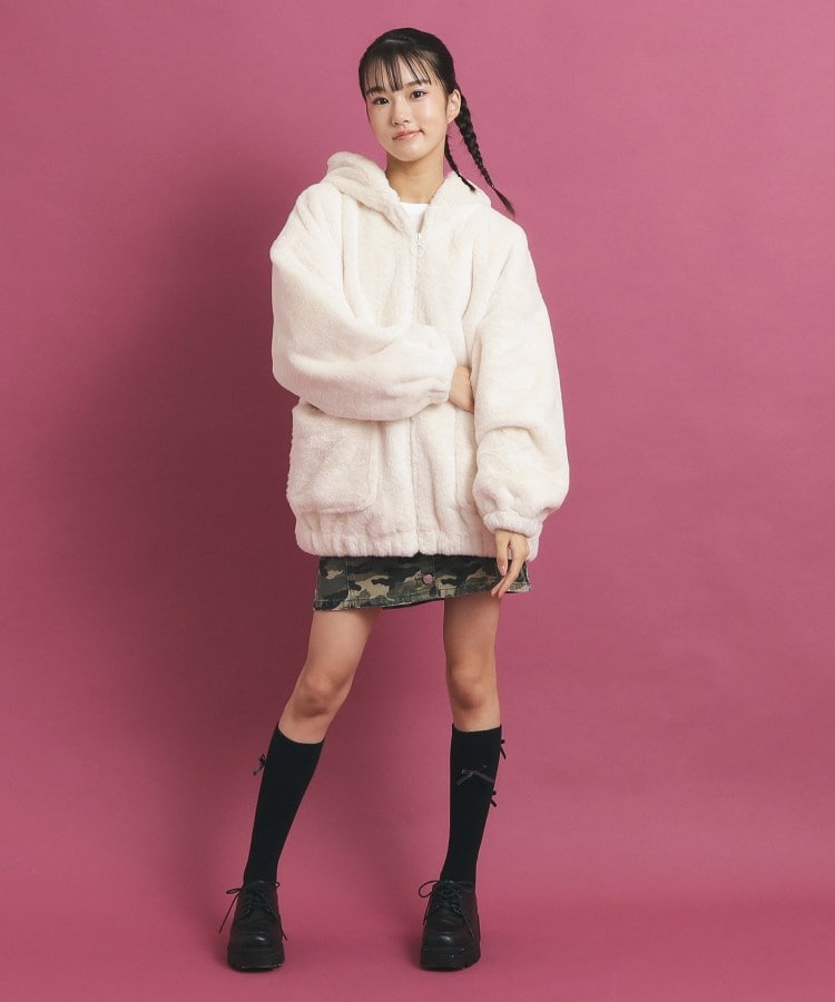 ピンク ラテ(PINK-latte)の【大人気/カラー追加あり】もふもふ エコファーブルゾン11