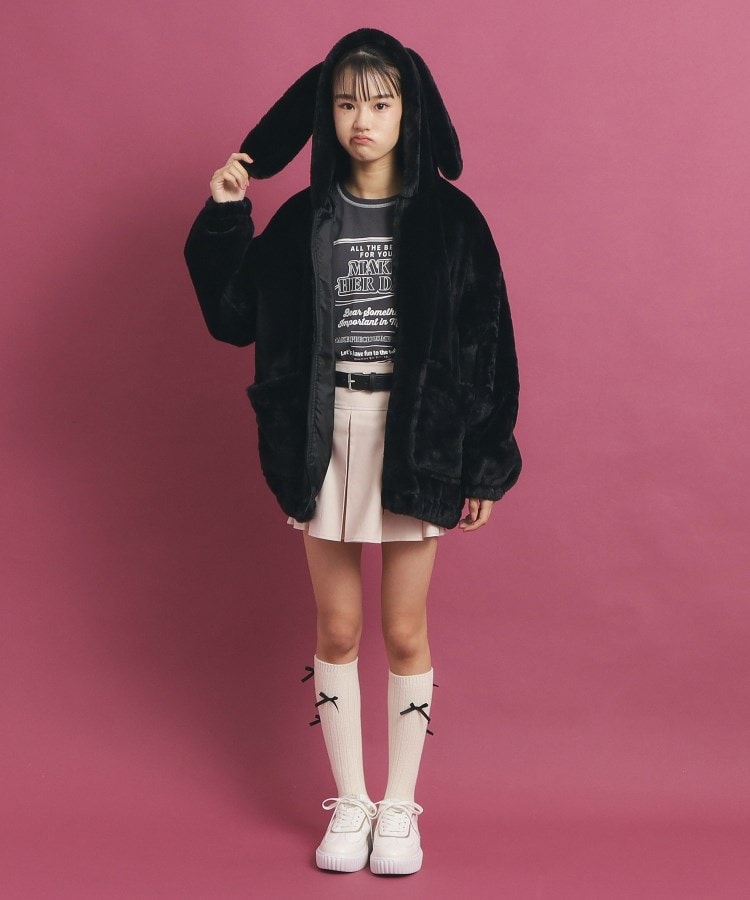 ピンク ラテ(PINK-latte)の【大人気/カラー追加あり】もふもふ エコファーブルゾン15