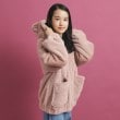 ピンク ラテ(PINK-latte)の【大人気/カラー追加あり】もふもふ エコファーブルゾン19