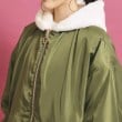 ピンク ラテ(PINK-latte)の【フーディ付き】モコモコ リバーシブルエコファー4