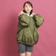 ピンク ラテ(PINK-latte)の【フーディ付き】モコモコ リバーシブルエコファー9