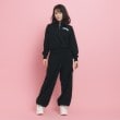 ピンク ラテ(PINK-latte)の【きれい見えシルエット】とろみカーゴパンツ ブラック(019)